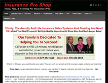 Tablet Screenshot of insuranceproshop.com